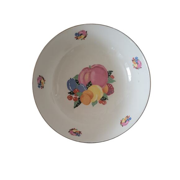 Vintage 30s Country Gentleman by Cavitt Shaw WS George Large Serving Bowl - Picture 1 of 9